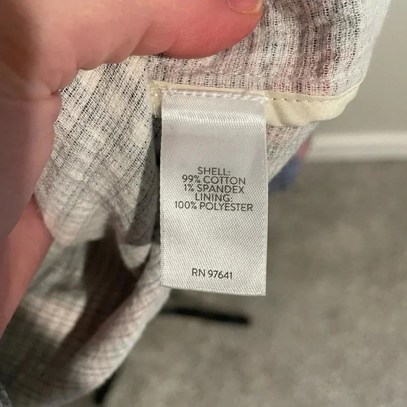 J. Jill Plaid Oversized Longline Cotton Blazer Red, White,‎ and Blue - Picture 12 of 12